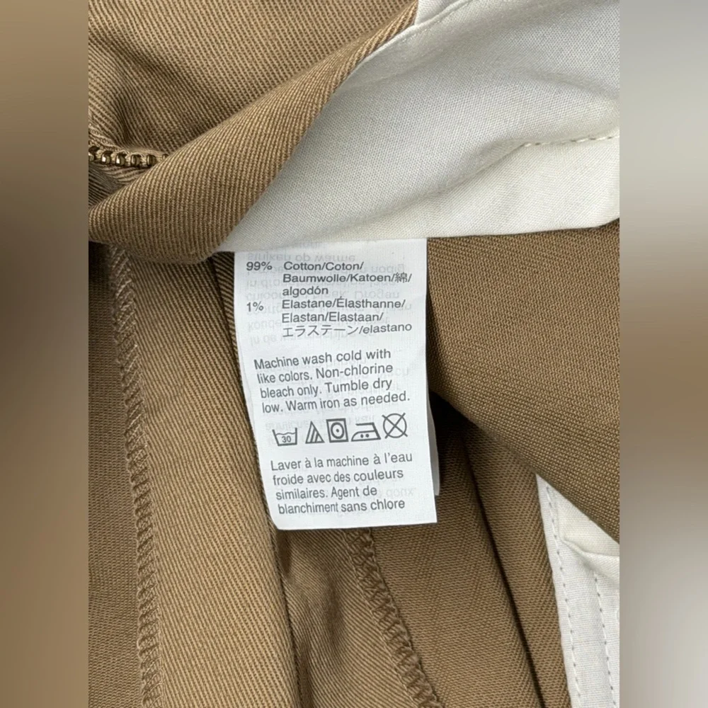 J by J.Crew Flex Tapered Khaki Pants Tailored Office Business Casual Performance